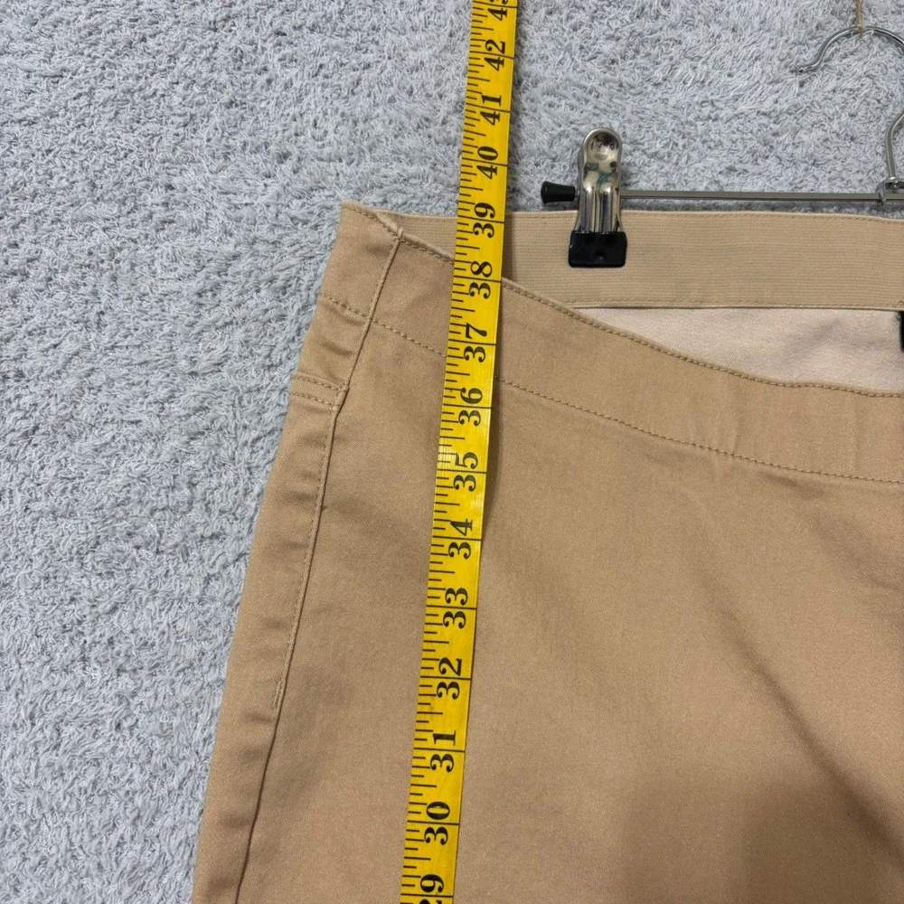 Comfort Stretch Pull On Skinny Pants Casual Work Minimalist Size 2X‎ Camel Tan